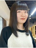 レイヤーカット/顔周りレイヤー/重め前髪/アッシュカラー