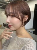 ◆ショートカット/ショートボブ/ブリーチなしダブルカラー表参道
