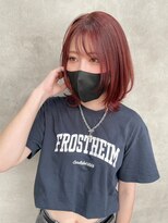 ルノン フィージュ(LUNON fieju)&nbsp;暗めカラーグランマッシュデザインカラーフェイスフレーミング