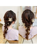 W’d BELL品川駅前店 ヘアセット/ヘアメイク/ヘアアレンジ/着付け専門店 編みおろし