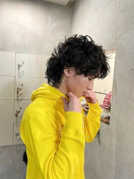 スパイス SPYS メンズスパイラルウルフパーマ/リッジパーマウルフ/メンズパーマ