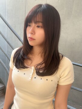 ヴィヴィ(VIVIE) 大人ガーリー似合わせミディアムレイヤーカットダークアッシュ