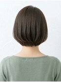 【小顔見せ♪】大人可愛いシースルーバングの丸みショートボブ