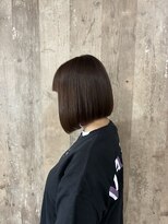 ミルスク(MIRSK.) ボブ×マロンベージュ×インナーレッド
