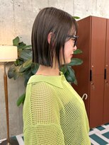 ノエ(noe)&nbsp;切りっぱなしボブ/レイヤーカット/ダブルカラー/ブリーチ/栄r120