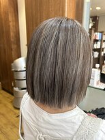 ジャストビューティー シュシュ 横須賀中央店(Just Beauty Chou Chou) 【根岸真奈美】コントラストハイライト/白髪ぼかし/グレージュ