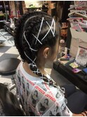 ダンス髪型コーンロウブレイズ毛糸TRICKstyle!