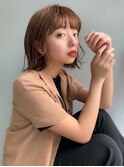 斜めバングふわくしゅカールショート
