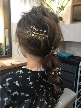 ドロップバイドロップ(drop by drop) 《青木指名限定》ヘアアクセサリー込みパーティーヘアセット