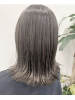 アンスールミミ 南草津店(Ansur mimi)&nbsp;切りっぱなしボブ×グレージュ