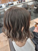 ミエルヘアーエスト 新宿店(mielhair est)&nbsp;切りっぱなし×ベージュグラ【新宿】
