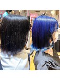印象の違い×コバルトブルー×艶感