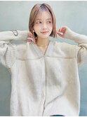 リベルテ銀座　20代大人ボブ×ヌードブラウン