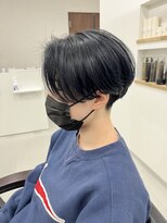 エルエスヘアー(LS HAIR)&nbsp;【LS HAIR菊地】刈り上げハンサムショート×ブルーブラック