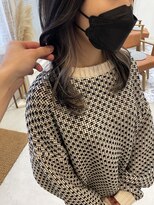 ジジ チーク 栃木(Gigi cheek)&nbsp;シルバーベージュのインナーカラー◎