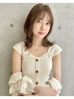 アッシュ 等々力店(Ash)&nbsp;くびれミディ/似合わせカット/ことりベージュ/耳かけ[等々力]