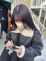 ヘアサロン ガリカ 表参道(hair salon Gallica)&nbsp;大人かわいい艶髪ラベンダーブリーチなしダブルカラー