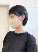 フェイスレイヤーボブ_ショコラアッシュふんわりカール_ba400982