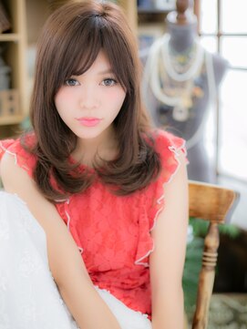 カバーヘアアンドスパ ブリス 浦和(COVER HAIR&SPA bliss) 斜めバングダークグレージュ外国人風シャギーc5浦和20代30代40代