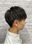 ツーブロック/マッシュ/ナチュラル/束感/黒髪/爽やか