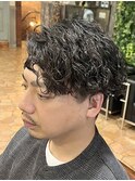 千葉駅/ハイライト/マッシュパーマ/束感/波巻き