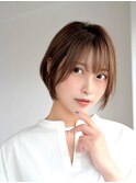 大人可愛い◎20代30代40代フルバングイメチェン似合わせカット