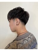 カリアゲ×前下がりマッシュ