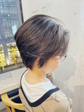 ヘアーワークス ヘルム 渋谷店(HAIR WORKS HELM) ［HELM渋谷］ショート×モノトーンベージュ☆
