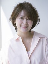 ワンマイル 八潮店(one mile)&nbsp;白髪染め透明感カラー大人ボブ＊前髪ながし【onemile八潮店】