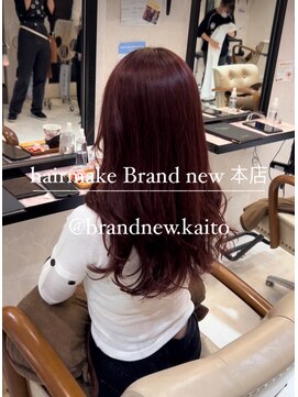 ヘアーメイク ブランニュー 東生駒店(hair make Brand new) カシスピンク