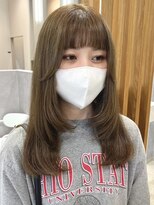 ポジ(poji)&nbsp;ベージュカラー/ロング/セミロング/ミルクティーベージュカラー