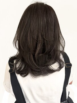 ネイロ バイ ジルブラン 葛西(NeiRo by JIL BLAN) レイヤーカット白髪ぼかしハイライトダブルカラーインナーカラー