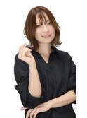 外ハネパーマ　大人カワイイ