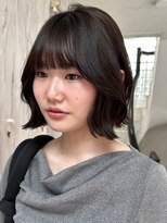 サイン 渋谷(SIGN)&nbsp;20代/透明感カラー/グレージュ/タッセルボブ/レイヤーボブ