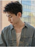 ニュアンスパーマフェザーショートパーマスパイキーショート渋谷