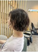 レイヤーボブ×ゆるふわパーマスタイル