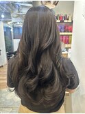地毛風カラー/ダークグレージュ／韓国ヘア【自由が丘】