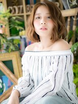 カバーヘア ブリス 川口(COVER HAIR bliss)&nbsp;細めハイライトこなれミディアムボブレイヤーh4川口20代30代40代