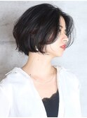 丸みボブ/ワンレンボブ/ショートボブ/銀座