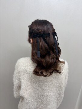 ソリン(Solin') ベロアリボンヘアセット