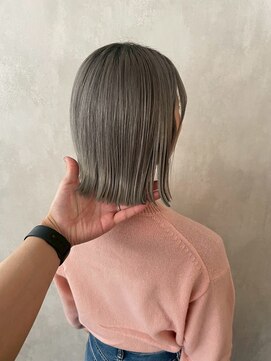 髪質改善/顔周りレイヤーカット/グレージュ[千葉/千葉駅]