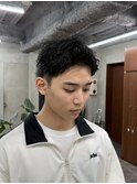 メンズスパイキーショートメンズパーマ