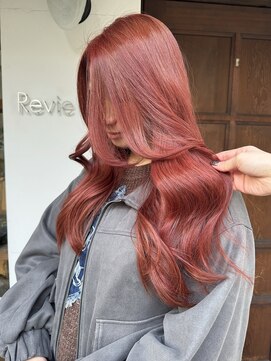 レビーヘアー(Revie hair) ブリーチなしダブルカラーレッド