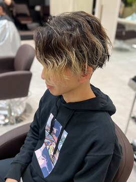 シュク 高円寺(SYUK) ハイライト/パーマ/メンズ/ツイスパ【SYUK高円寺】kanna