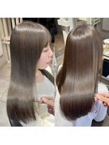 ディーエックス ウエスト(Dxxxx WEST)&nbsp;透明感グレージュ/レイヤーカット/イルミナカラー