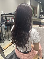 ポラリス(Polaris) ダークラベンダー 透明感カラー 艶巻き仕上げ