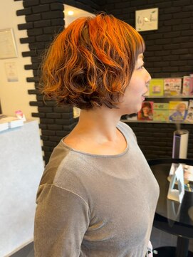 ヘアーアンドカラー ルジャルダン 葛西店(le jardin) アンブレラカラーとボブウェーブが可愛い!