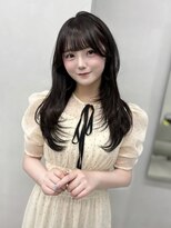 プリアバイポプルス 渋谷(pria by popls)&nbsp;ミディアムレイヤーハッシュカット顔周りレイヤーカット韓国ヘア