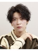 【難波/心斎橋】シャドウパーマ/メンズセンターパート/20代