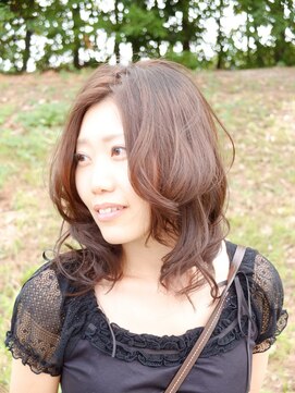 アシンプル(a Simple) センターパートミディ